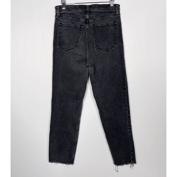 Abercrombie & Fitch 30 / 10 Long Black The Ankle Straight Ultra High Rise Jeans - Picture 2 of 10